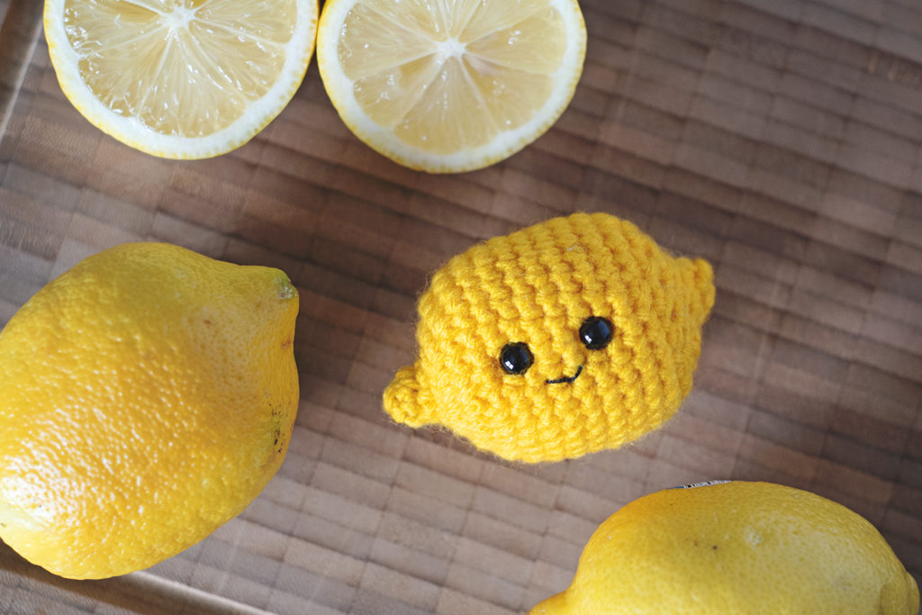 Lemon crochet pattern by The Turtle Trunk