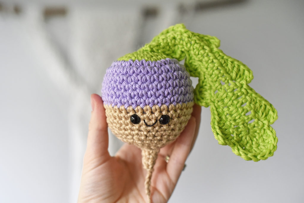 Turnip crochet pattern by The Turtle Trunk