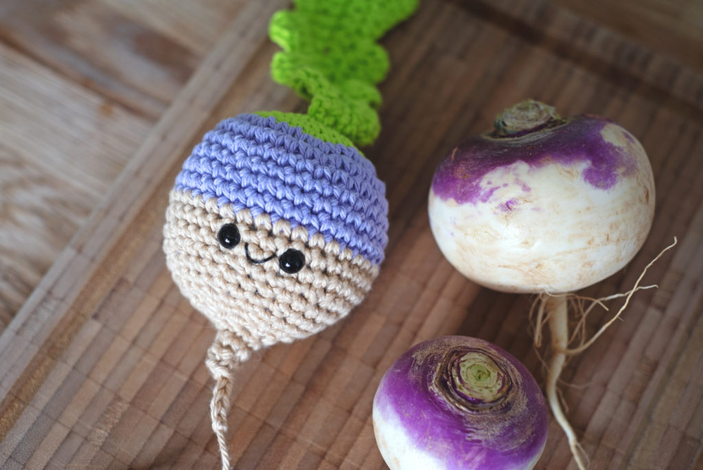 Turnip crochet pattern by The Turtle Trunk