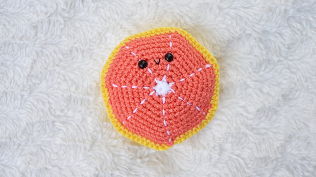 Grapefruit crochet pattern by The Turtle Trunk