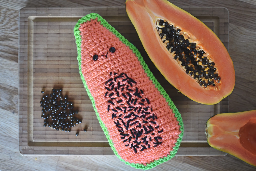 Papaya crochet pattern by The Turtle Trunk