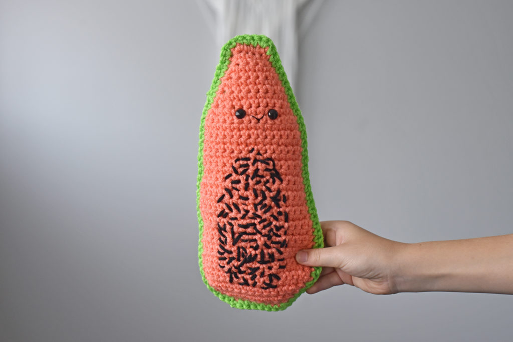 Papaya crochet pattern by The Turtle Trunk