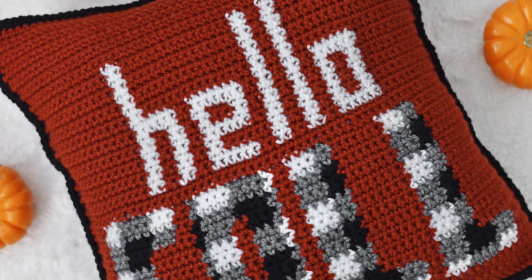 Hello Fall Pillow Crochet Pattern