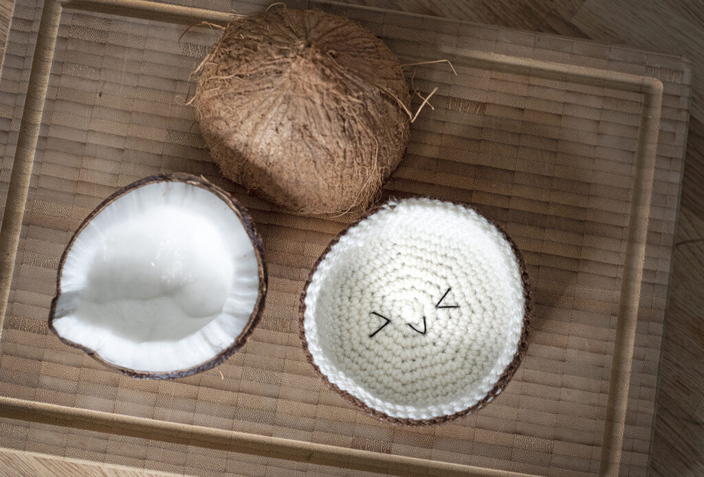 Coconut crochet pattern by The Turtle Trunk