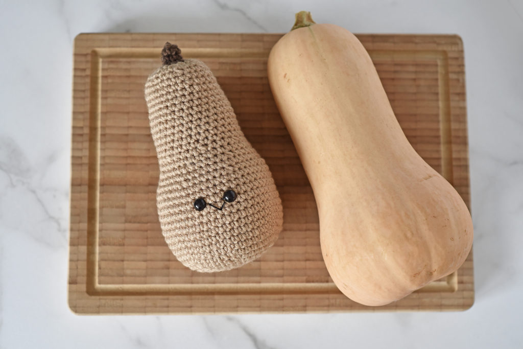 Butternut Squash crochet pattern by The Turtle Trunk