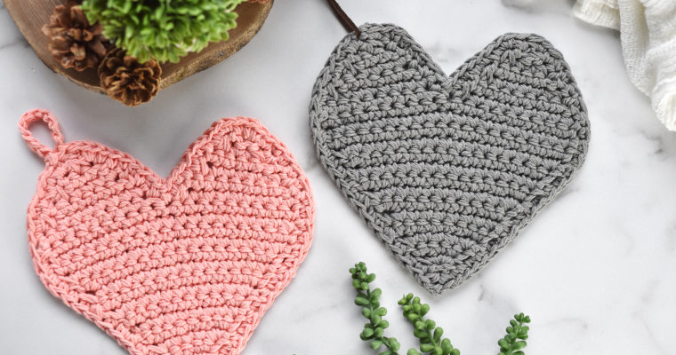 Heart Pot Holder Crochet Pattern