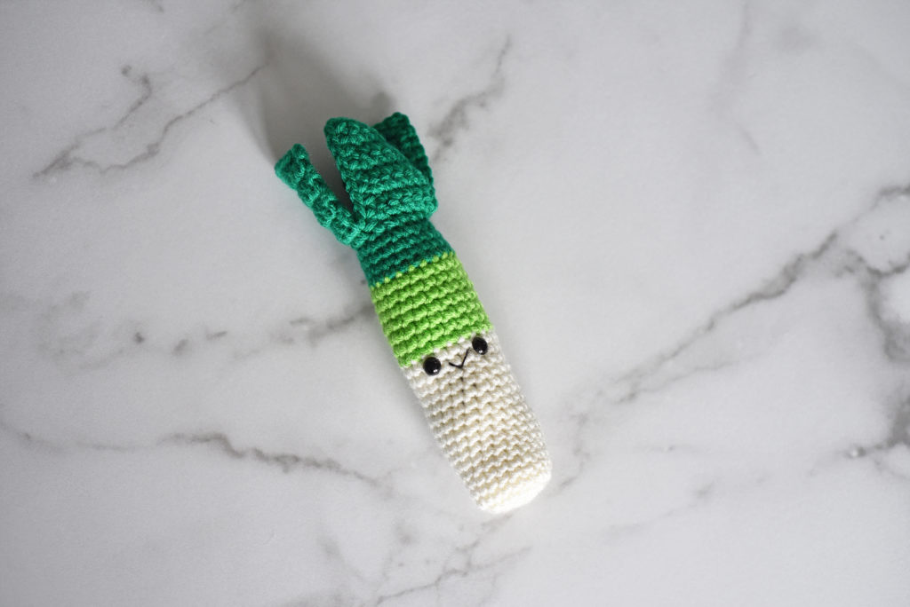 Leek crochet pattern by The Turtle Trunk