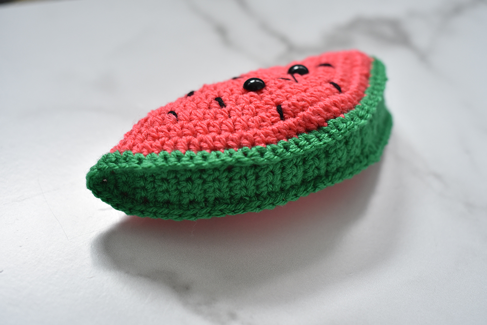 Watermelon crochet pattern by The Turtle Trunk