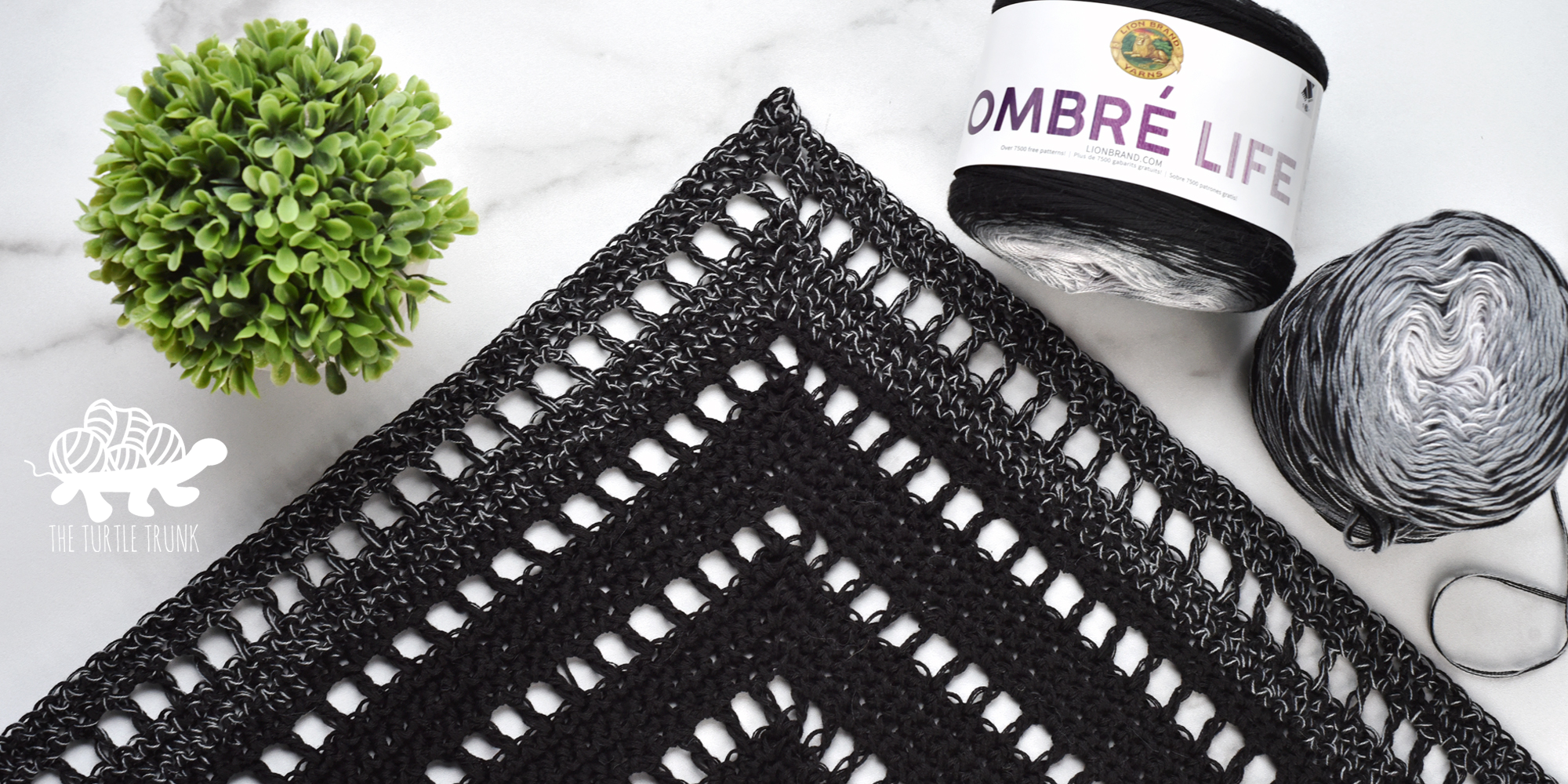 Fade Away Shawl Crochet Pattern - The Turtle Trunk