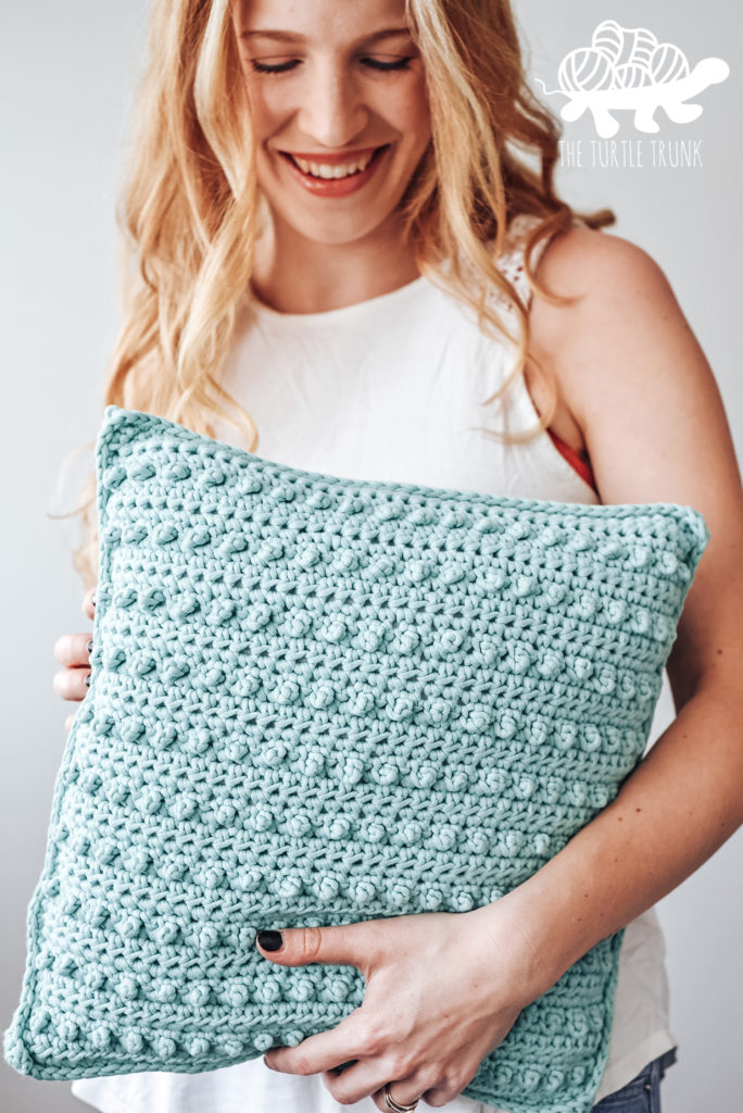 Picot Pillow crochet pattern by The Turtle Trunk