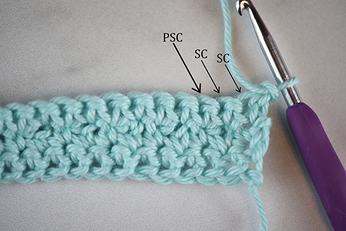 Instructions for the Dotty Dishcloth crochet pattern by The Turtle Trunk