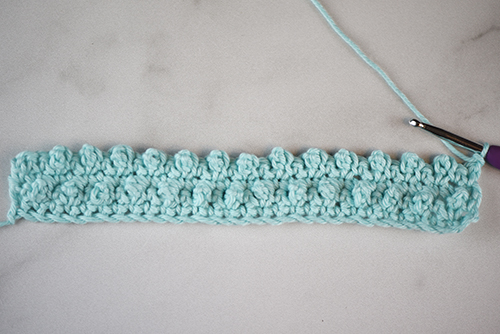 Instructions for the Dotty Dishcloth crochet pattern by The Turtle Trunk