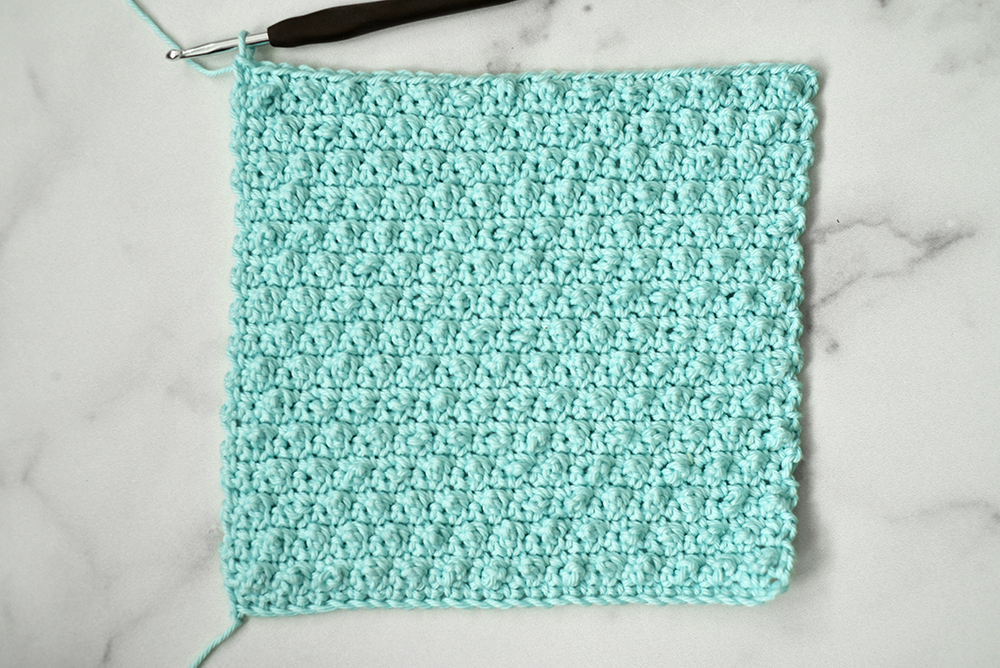 Dotty Dishcloth crochet pattern by The Turtle Trunk