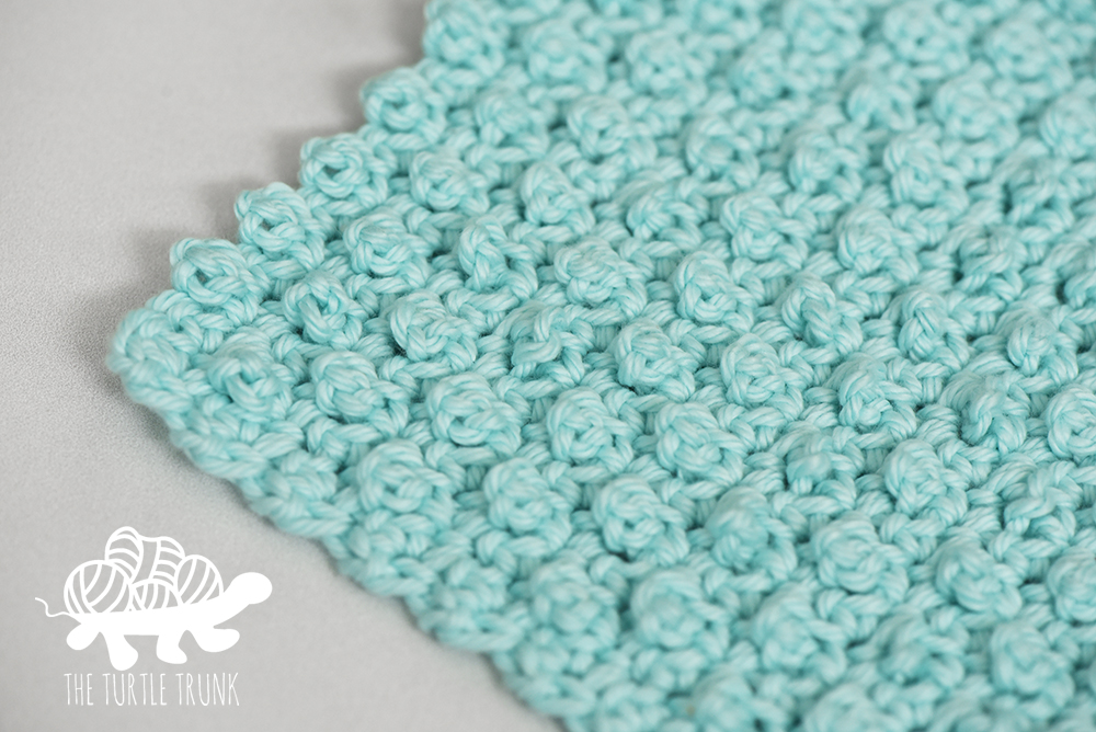 Dotty Dishcloth crochet pattern by The Turtle Trunk