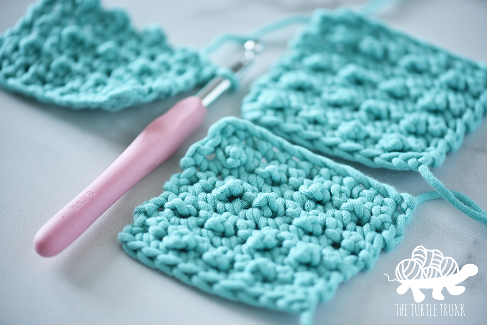 Picot Single Crochet and Granule Stitch crochet tutorial by The Turtle Trunk