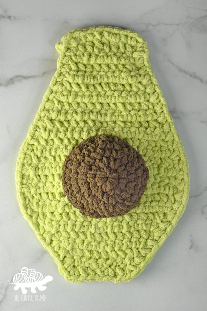 Instructions for the Avocuddler Mini crochet pattern by The Turtle Trunk