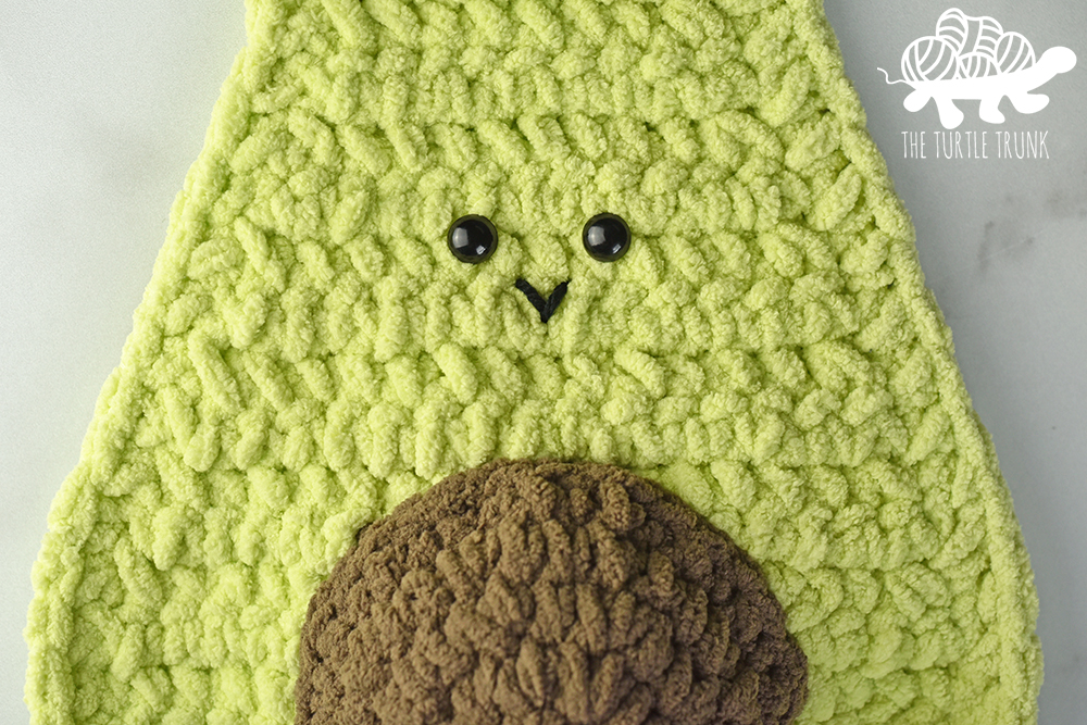 Instructions for the Avocuddler Mini crochet pattern by The Turtle Trunk