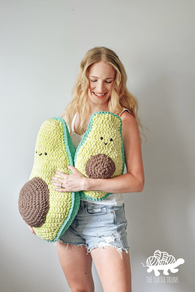 Avocuddler and Avocuddler Mini crochet pattern by The Turtle Trunk