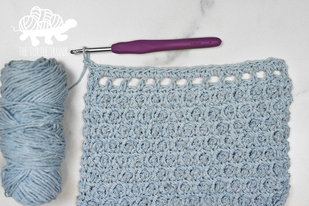 Dotty Dishtowel and Hanging Towel crochet pattern by The Turtle Trunk