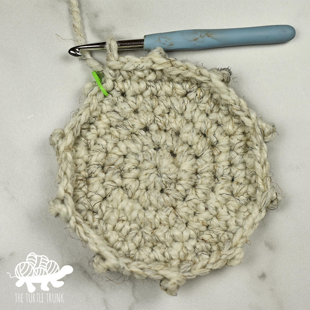 Instructions for the Picot Pumpkin crochet pattern by The Turtle Trunk