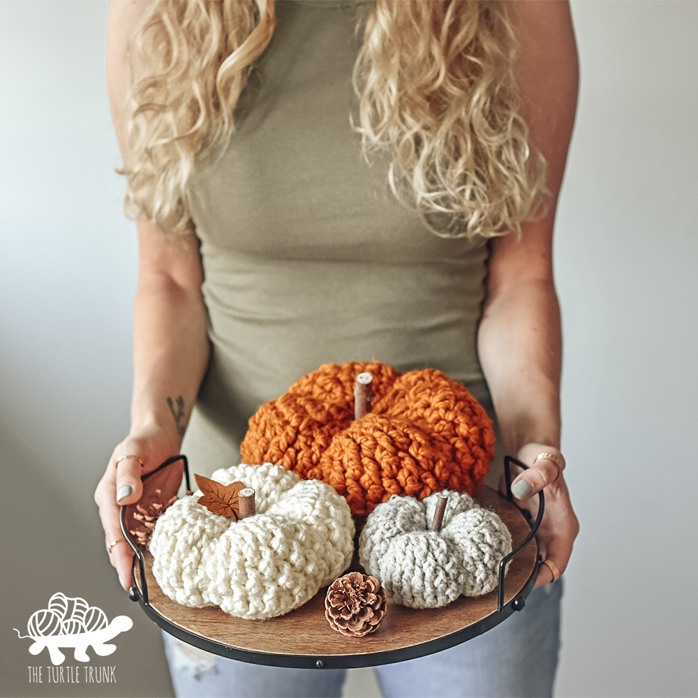 Country Cottage Pumpkin crochet pattern by The Turtle Trunk