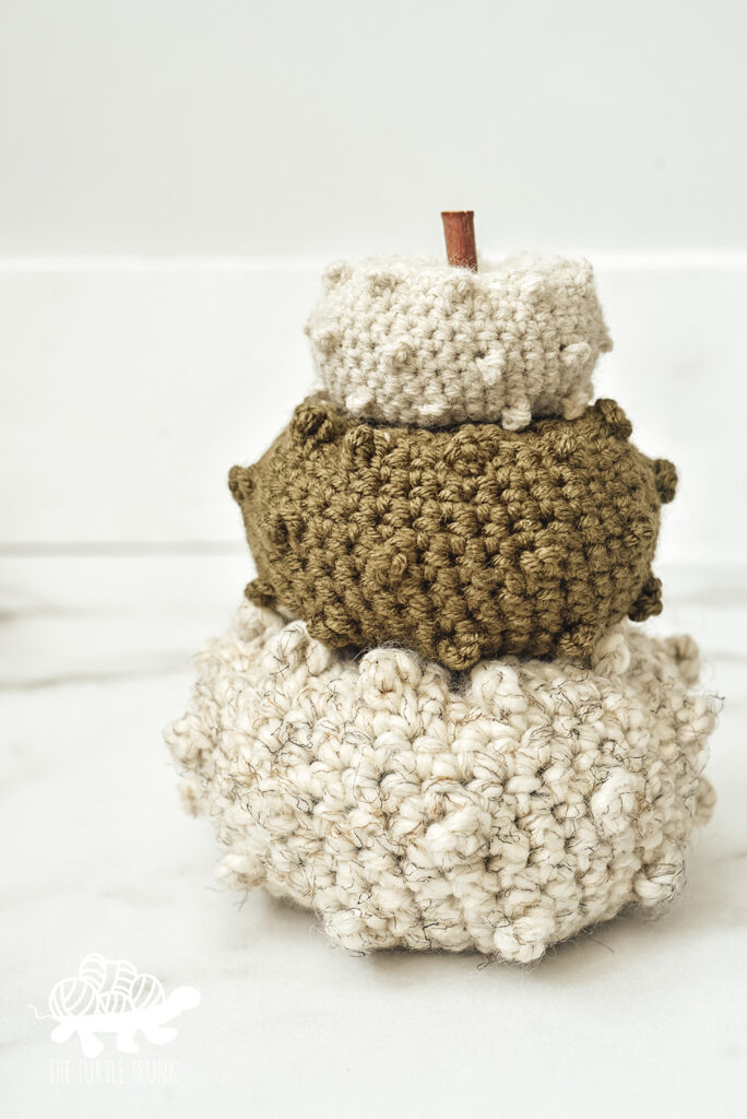 Picot Pumpkin crochet pattern by The Turtle Trunk