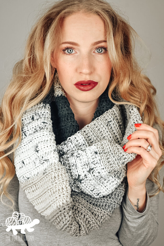 Easy Breezy Scarf crochet pattern by The Turtle Trunk