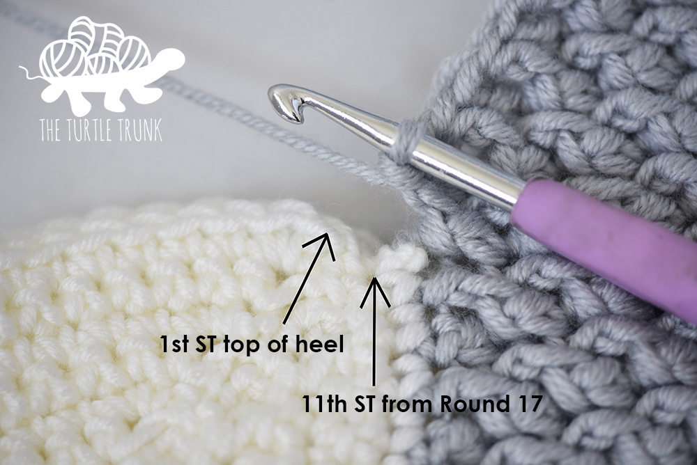 Instructions for the Country Cottage Stocking crochet pattern by The Turtle Trunk