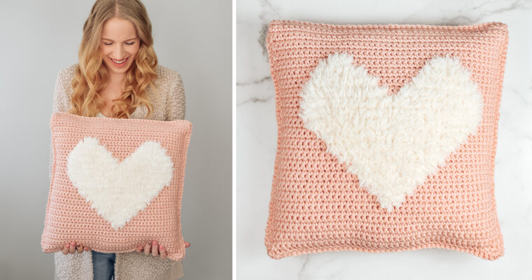 Bulky Love to Cuddle Pillow Crochet Pattern