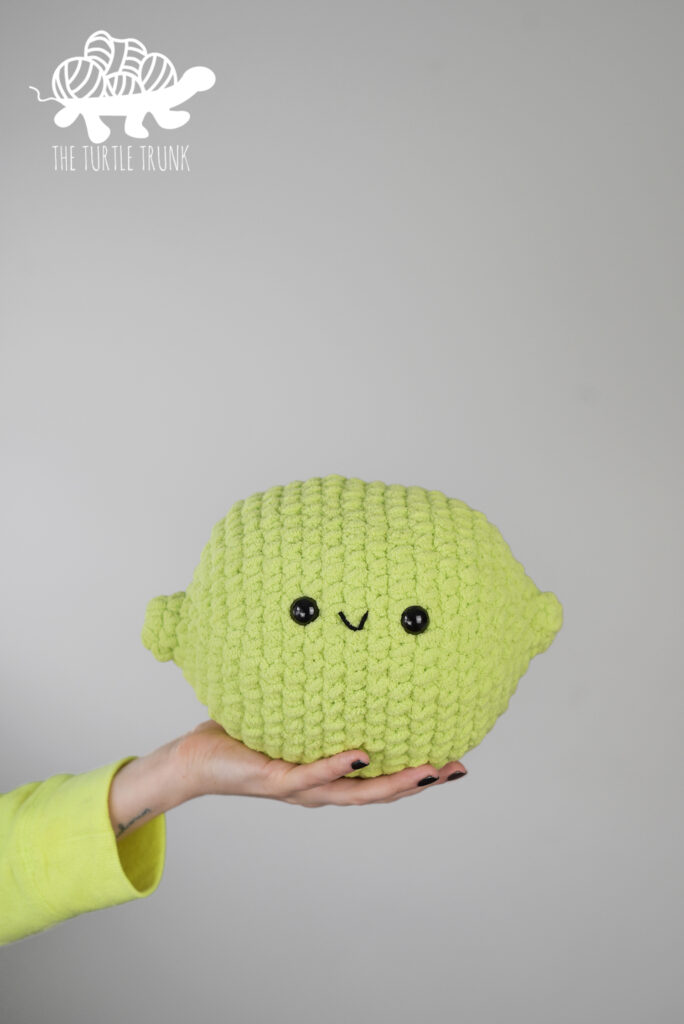 Lime Cuddler crochet pattern by The Turtle Trunk