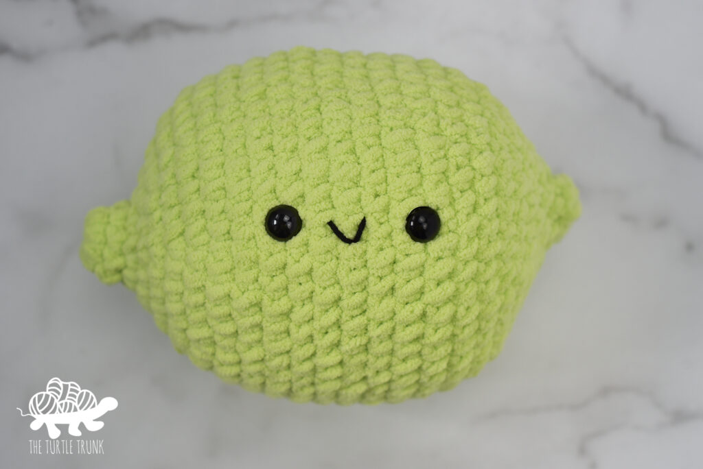 Lime Cuddler crochet pattern by The Turtle Trunk