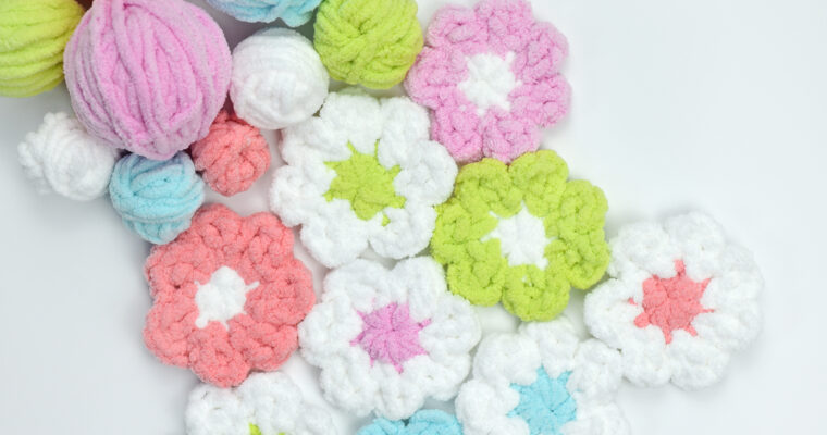 Flower Facial Scrubbies Crochet Pattern