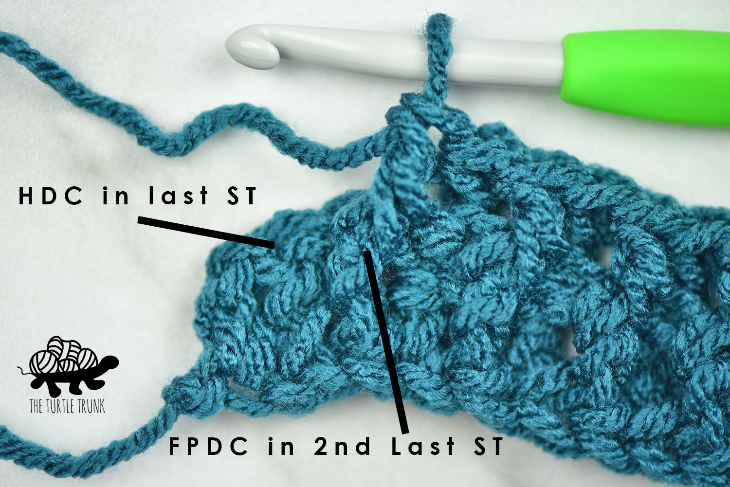 How to crochet the rice stitch by The Turtle Trunk