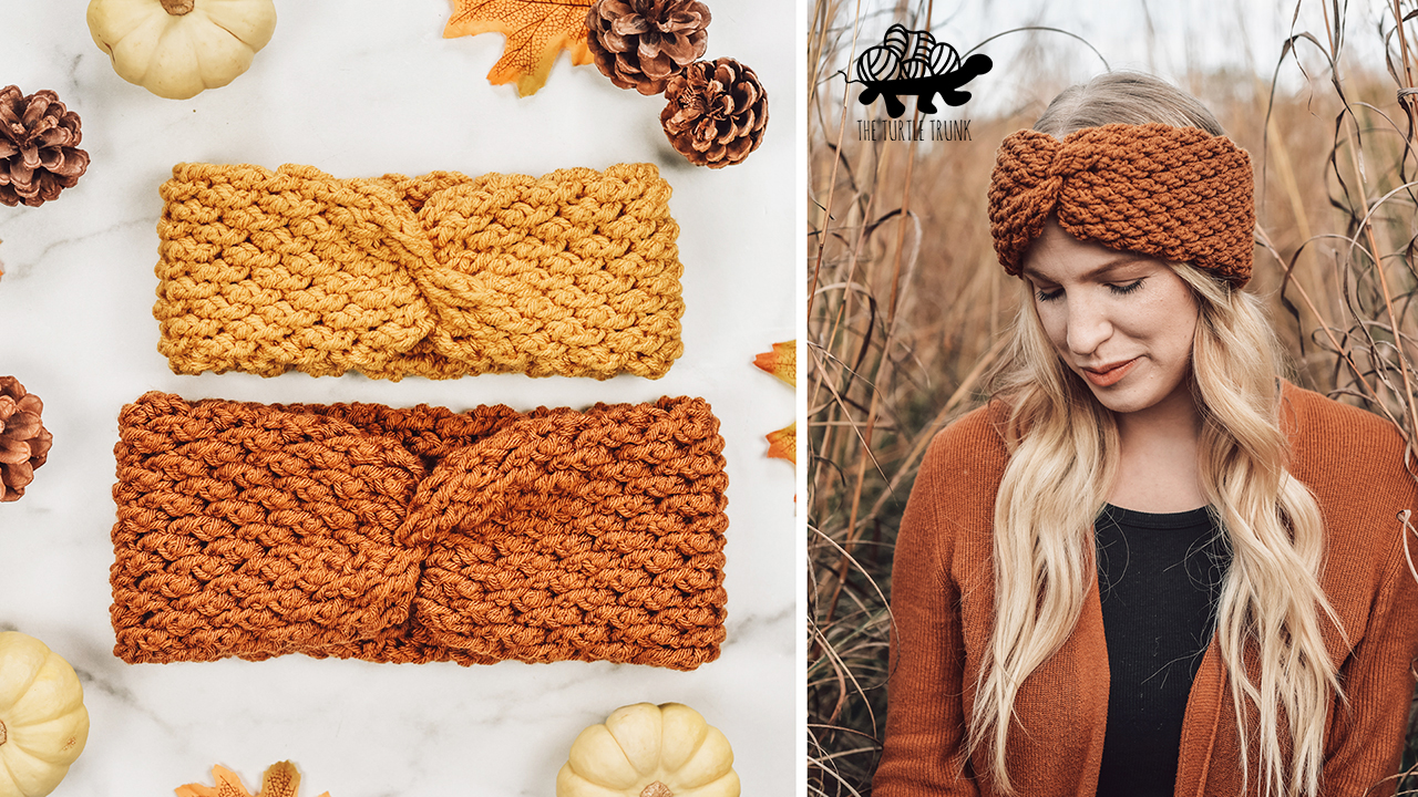 Country Cottage Headband Crochet Pattern by The Turtle Trunk