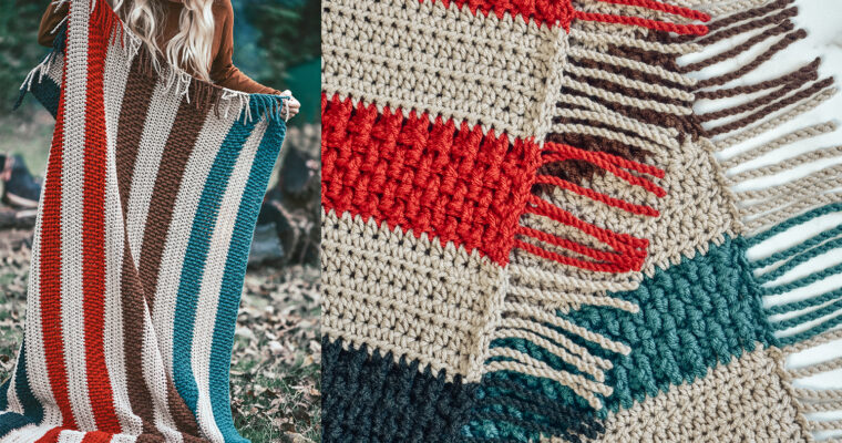 Bonfire Blanket Crochet Pattern