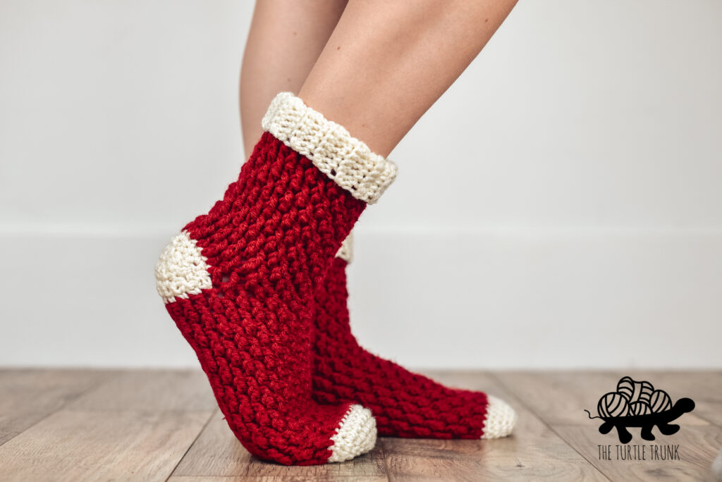 Country Cottage Socks crochet pattern by The Turtle Trunk