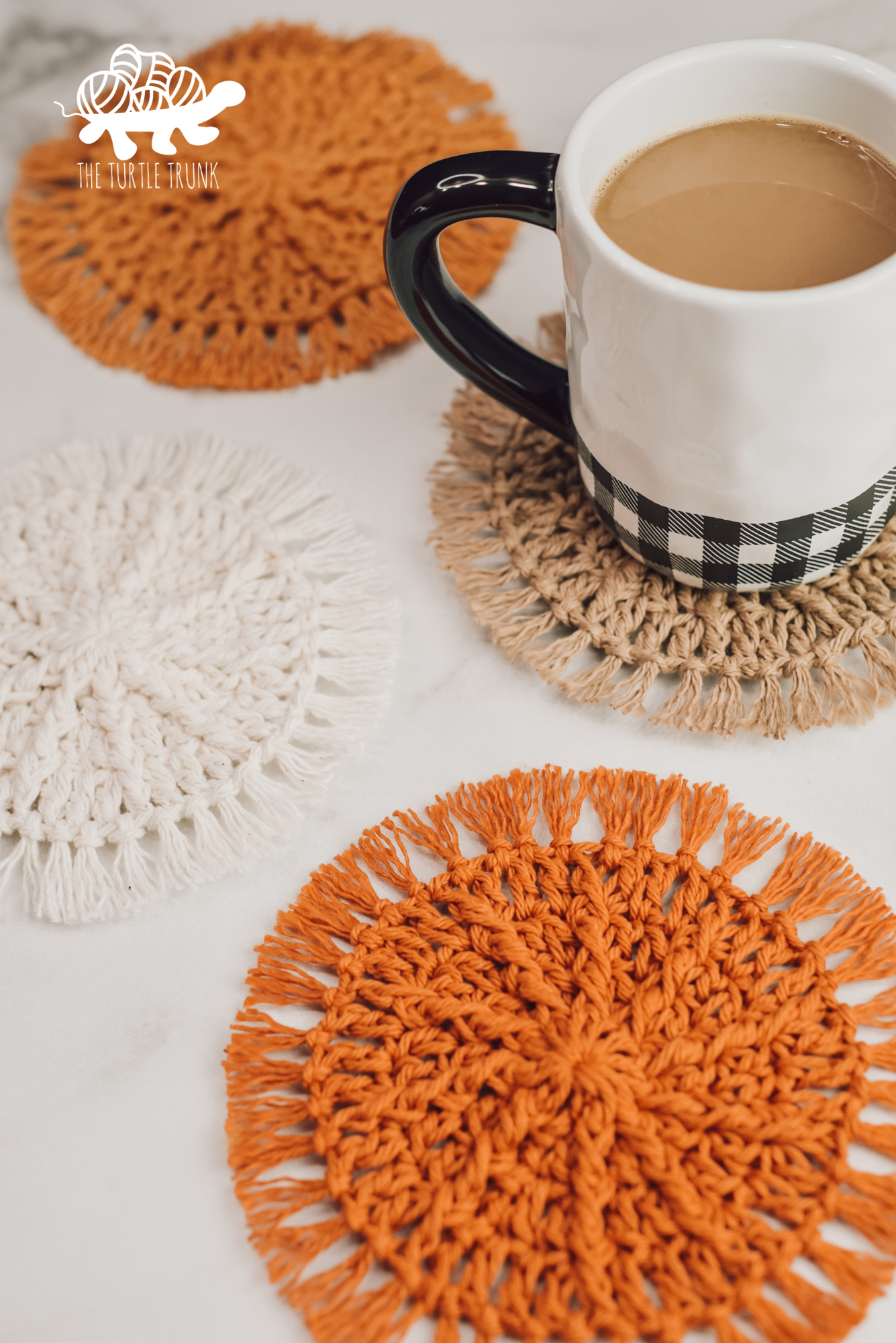 Easy Crochet Coaster Pattern - Hello Sunshine Coaster - The Turtle Trunk