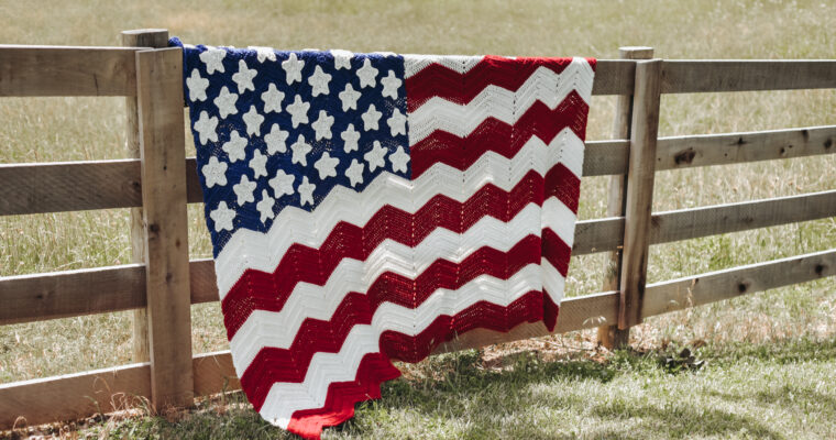 American Flag Blanket Crochet Pattern