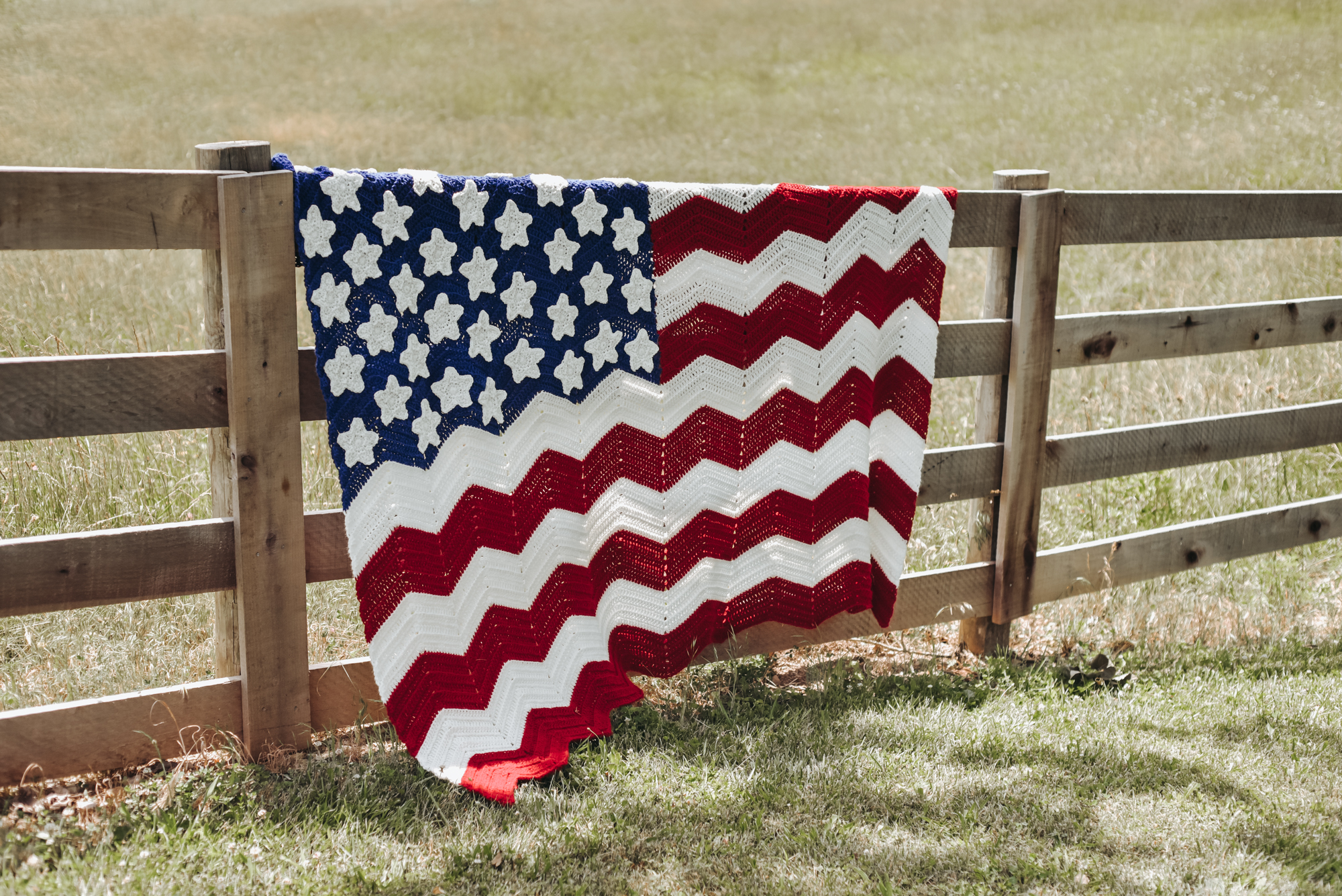 I can now finally show another crochet American flag blankets I made for a Veteran who served our country. I always love how they turn out and obsessed with making more