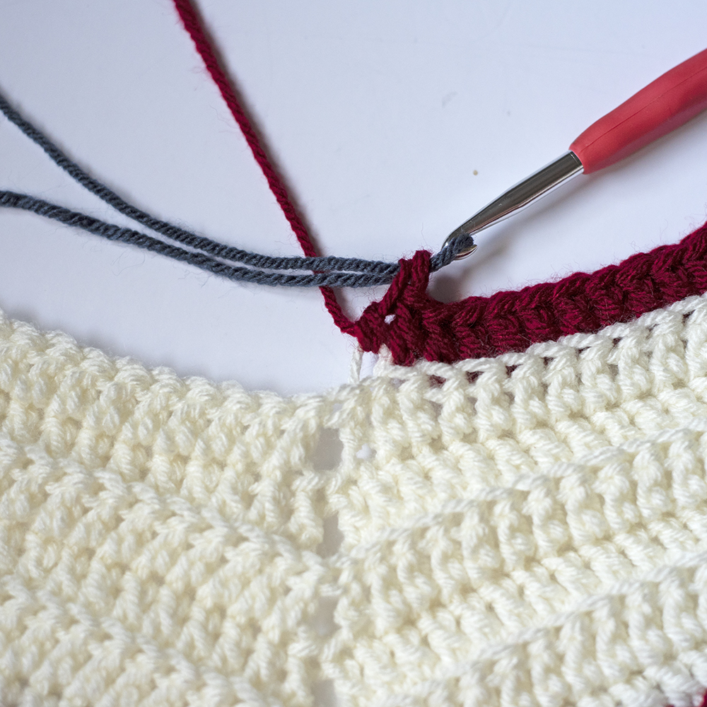 How to change colors in crochet.