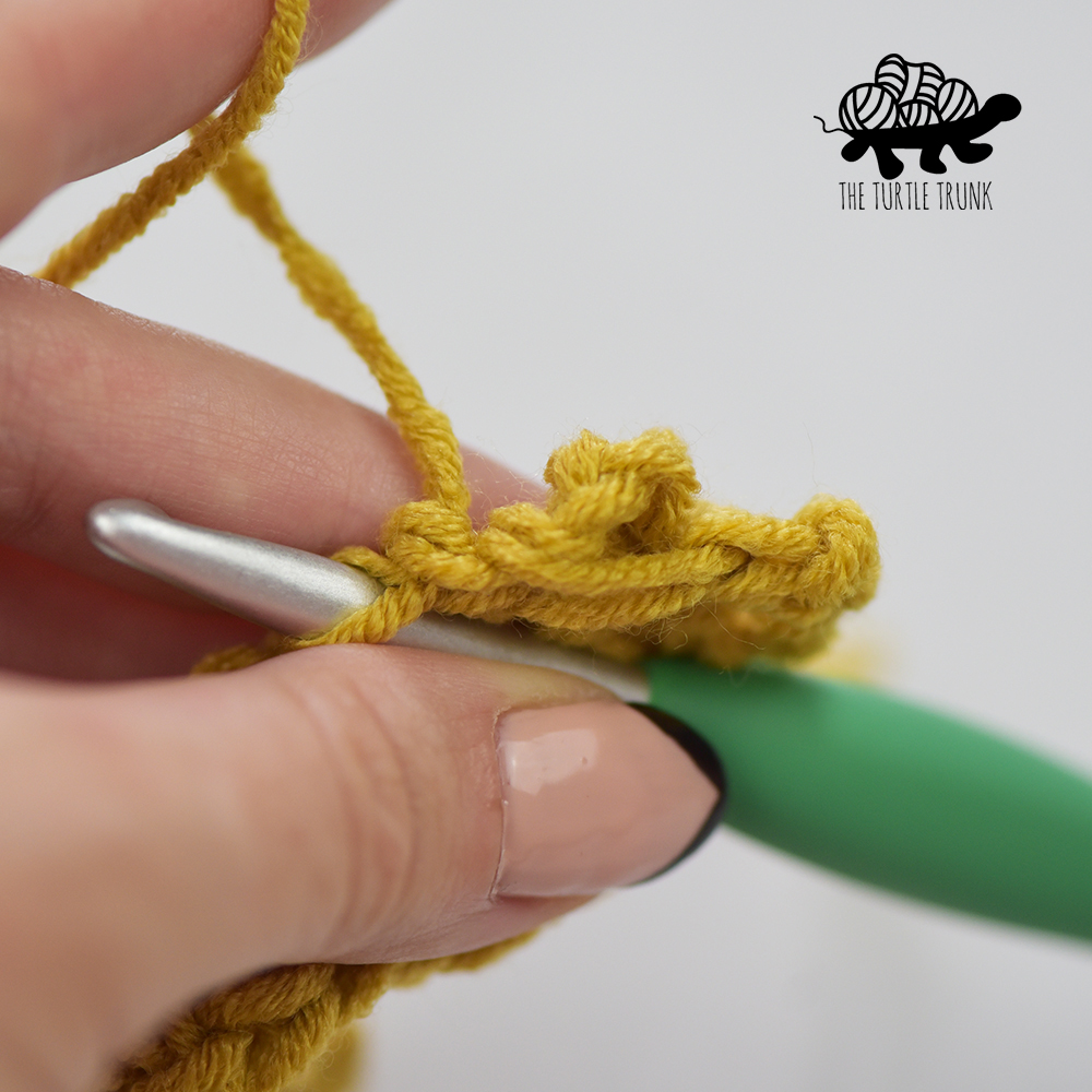 How to crochet a Picot Single Crochet stitch.