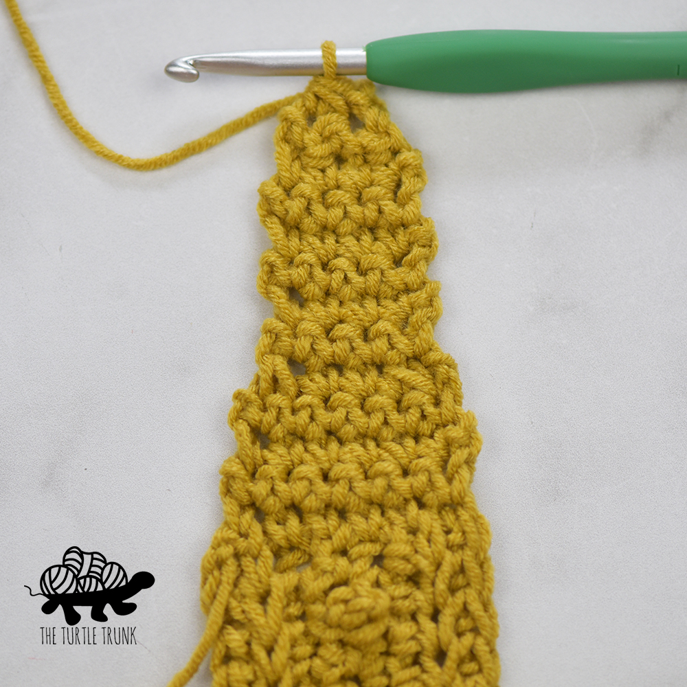 How to crochet the ties for the Skinny Picot Headband.