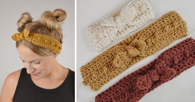 Skinny Picot Headband Crochet Pattern