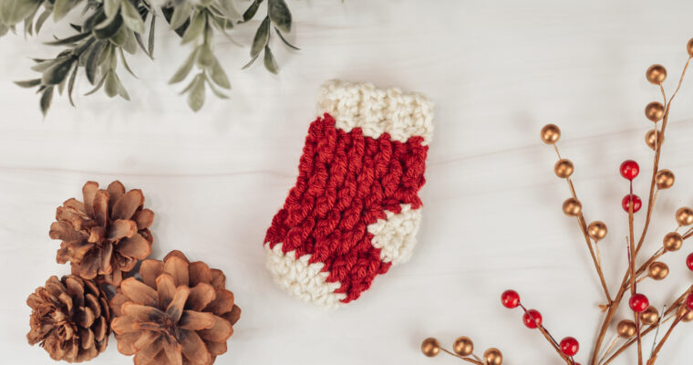 Mini Country Cottage Stocking Crochet Pattern