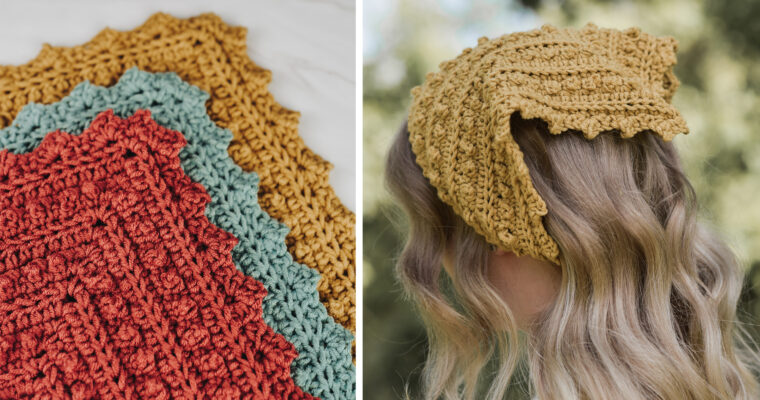 Picot Bandana Crochet Pattern