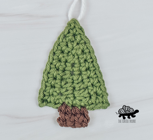 A crochet tree applique.