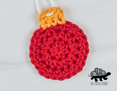 A crochet bauble applique.