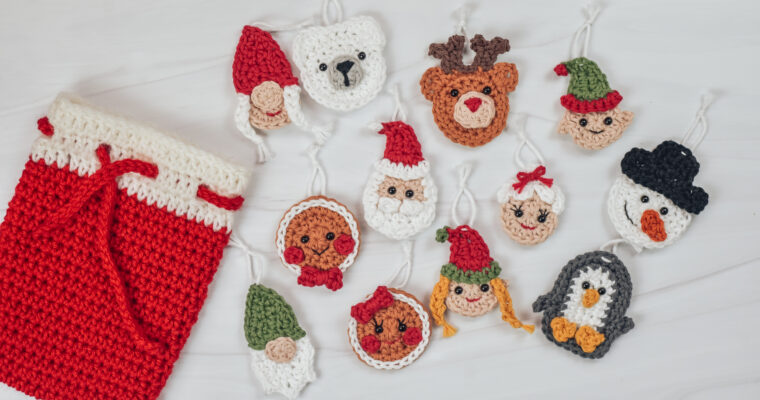 Crochet Advent Calendar – Winter & Christmas Appliqués Part 1