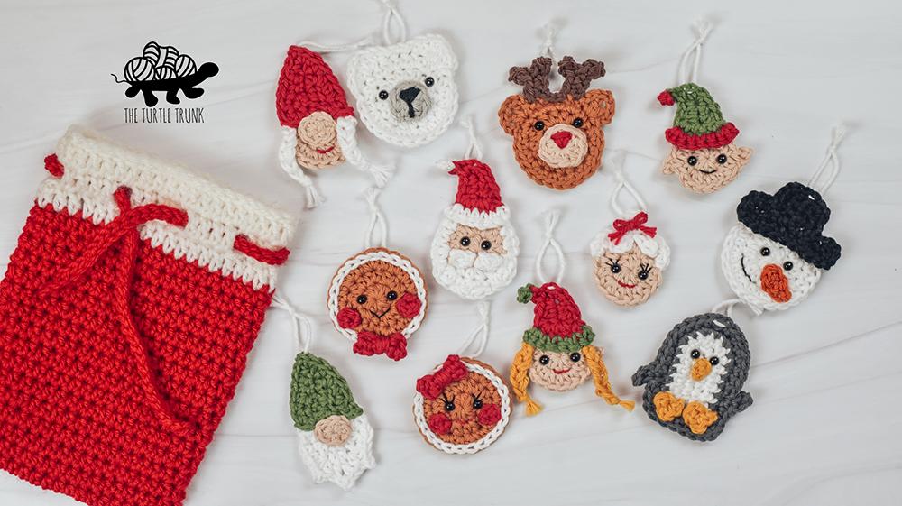 Crochet Christmas appliques. 