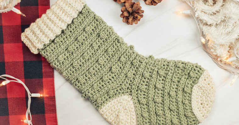 Picot Stocking Crochet Pattern